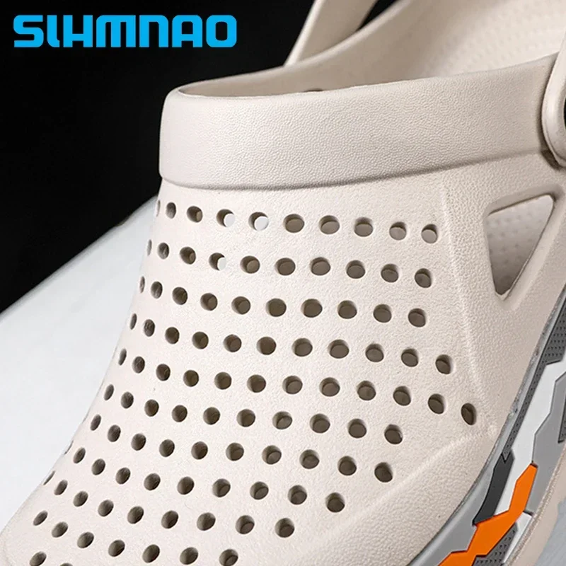 Всесезонная обувь для рыбалки с дырками внутренняя мягкая подошва нескользящая