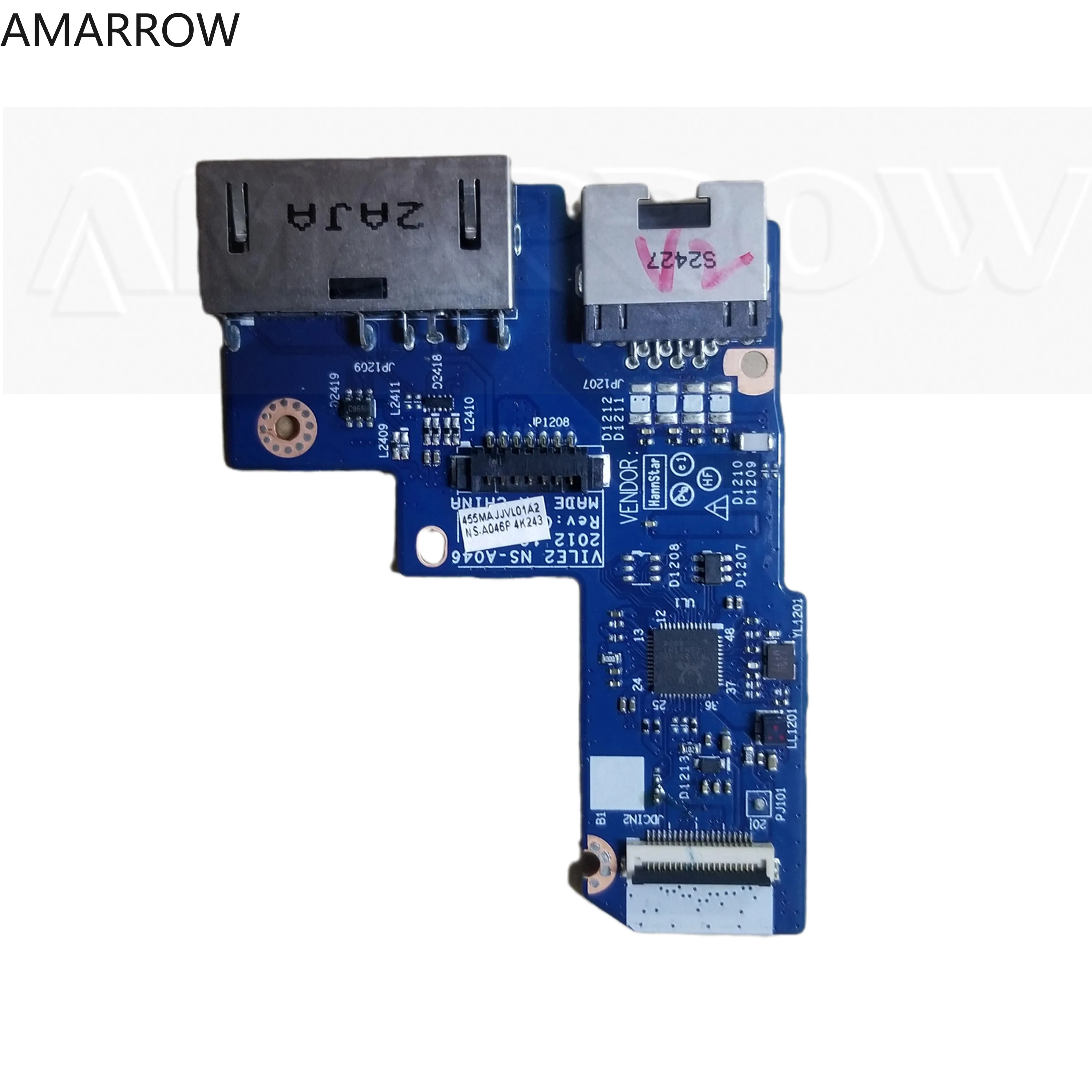 Оригинальная Бесплатная доставка Для lenovo E531 сетевая плата Ethernet питания NS-A046 |