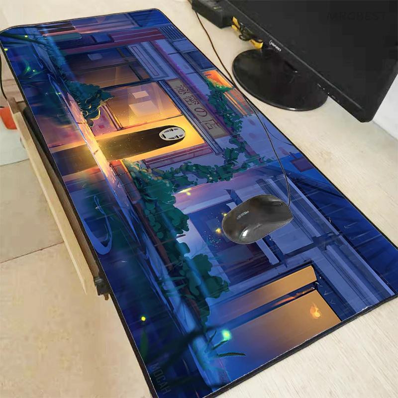 Spirited Away Cute Mousepad Pc Mats Kawasaki Carpet Laptop Mice Living Room Rug Mouse Mats Desktop Office Accessory Keyboard Pad