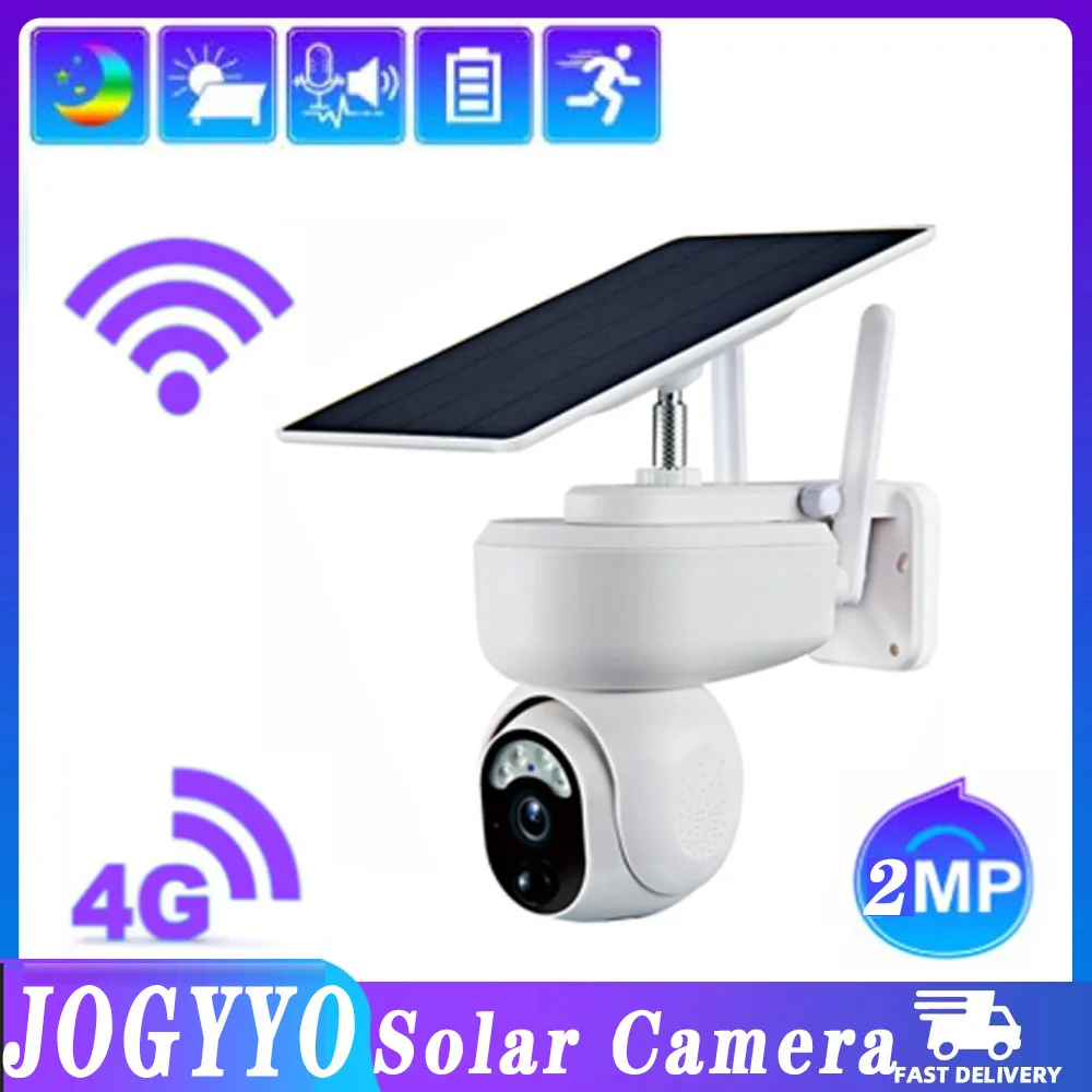

2 МП 4G SIM Солнечная камера мониторинга Wifi PIR датчик присутствия камера безопасности PTZ ночное видение CCTV Водонепроницаемая беспроводная ip-ка...