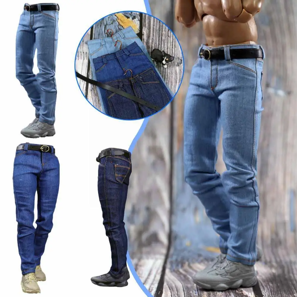 

1/6 Scale Jeans 12" Scale Pants Pants Man Clothes U8p8