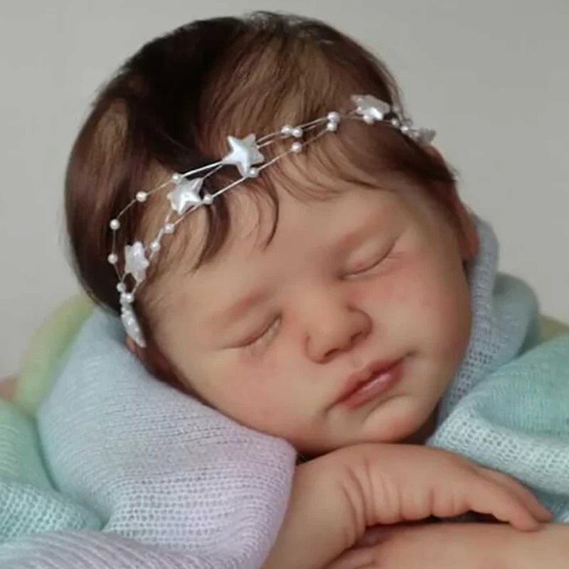 

20 Inch Reborn Doll Kit Viviana Sleeping Baby Realistic Sweet Baby Unfinished Doll Parts DIY Baby Doll Toys Kids Toys