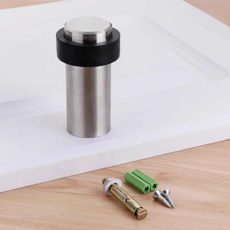 

Резиновый дверной ограничитель из нержавеющей стали, дверной ограничитель без отверстий, дверной ограничитель, напольный настенный дверной ограничитель без гвоздей, дверная фурнитура