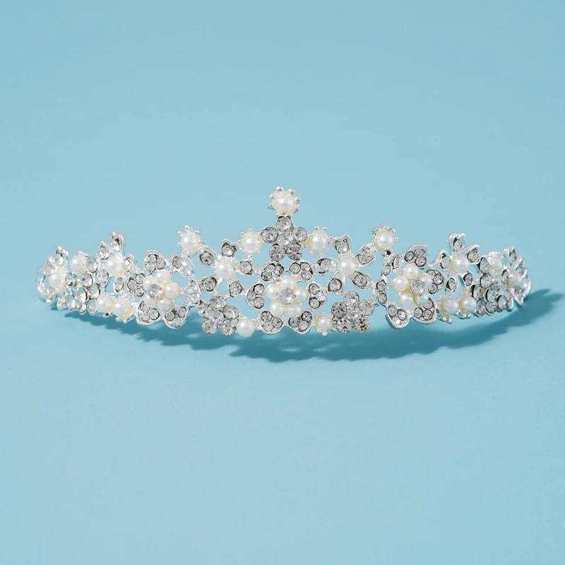 

Модная Ослепительная Серебристая тиара с элегантной атмосферой, предназначенная для женских танцев