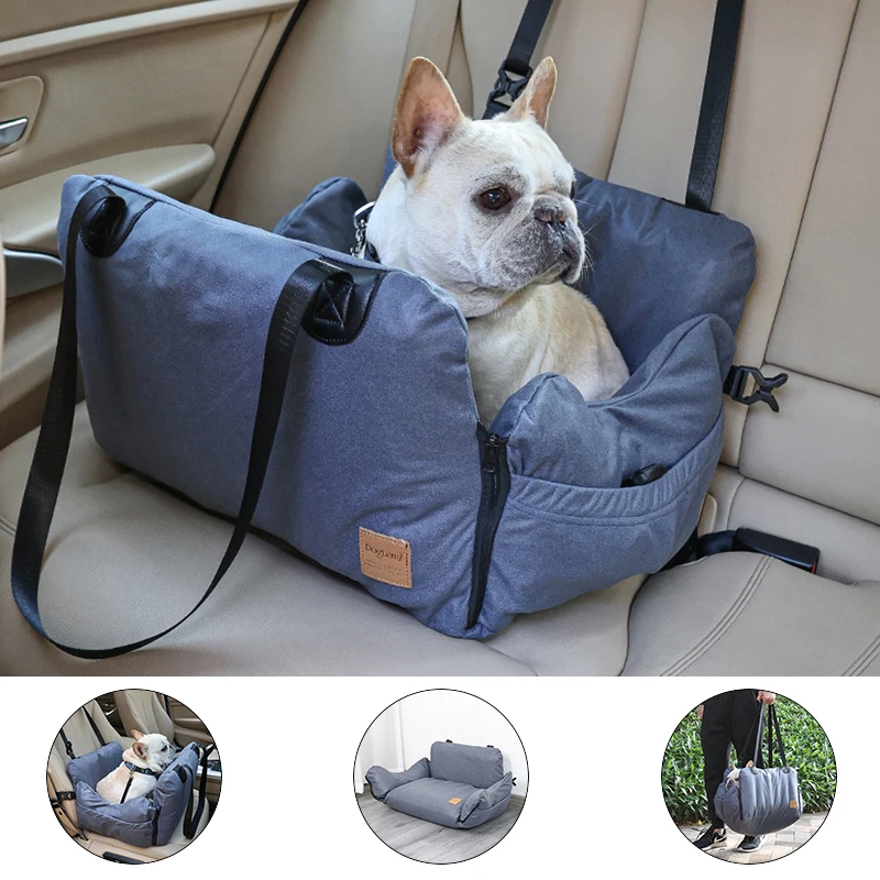 

Travel Dog Car Seat Pet Carrying Bed Waterproof Transport Dog Carrier Protector Go Out Portable Handbag For Small Dogs Teddy