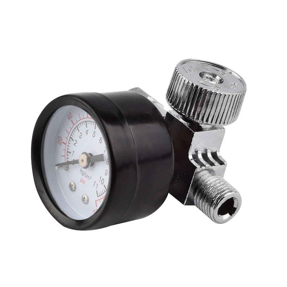 

Paint Sprayer Small Pressure Regulator Valve Tool Controller Large Dial Durable Knurled Knob Professional Staple Easy Install