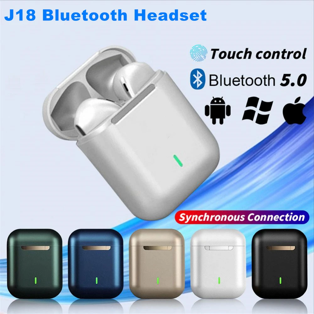 

Беспроводные Bluetooth-наушники J18, TWS, IPX5, водостойкие, Hi-Fi-звук, музыка, спортивные наушники, гарнитура, наушники для Xiaomi