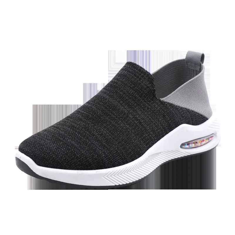 

Женские кроссовки Летающие из ткани, Новинка осени 2022, женская обувь, дышащие сетчатые Повседневные Легкие кроссовки с мягкой подошвой для ...