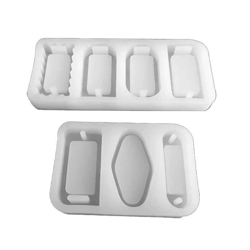 

Resin Moulds Beautiful Rectangle Pendant Resin Shaker Mold DIY Epoxy