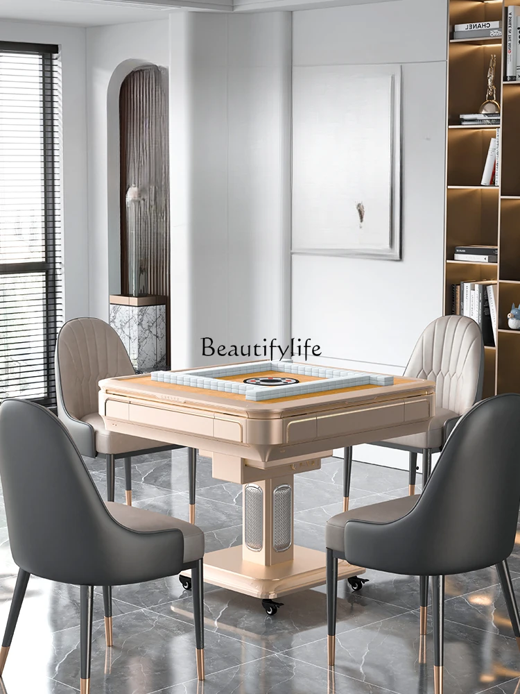 Складная машина для Маджонга автоматический домашний обеденный стол без звука