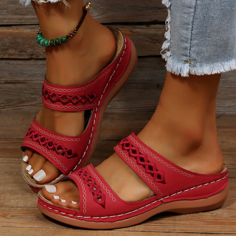 New Women Slippers Summer 2023 Plus Size 35-43 Women Sandals Beach Ladies Shoes Open Toe Slip On  Platform Mujer Comfort