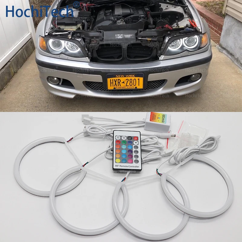 

RGB Cotton Light LED Angel Eye Halo 16 Color for BMW 3 Series E46 316i 318i 320d 320i 323i 328i 330i 325xi 330d 1998-05