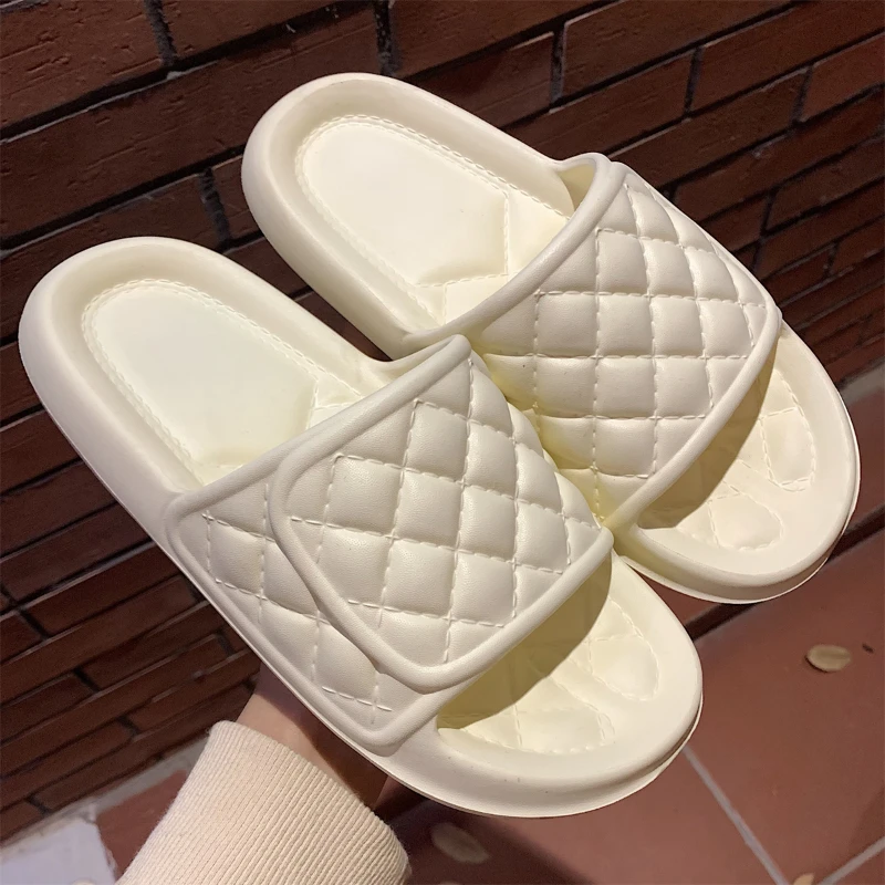 

Oraqwlj Women Home Slipper Soft Lightweight Bath Slippers Fashion Shower Pool Sandal Slippers Couple Slides Male Summer Shoes