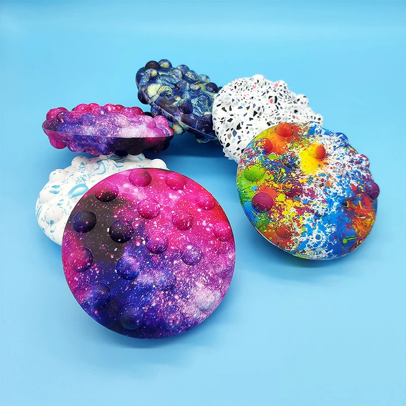 

2022 Silicone Push Bubble Stress Balls Pop Stress Ball Fidget Toy Anti-Anxiety 3D Anti-Pressure Squeeze Sensory Toy for Kids