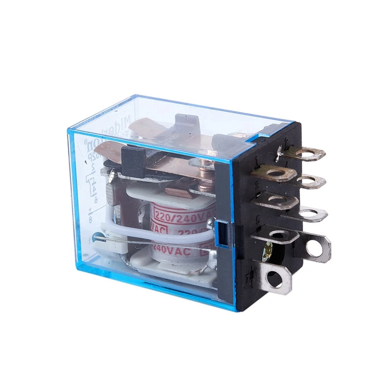 10X LY2NJ Φ 220V AC Coil DPDT Power Relay 8 Pin W PTF08A Socket