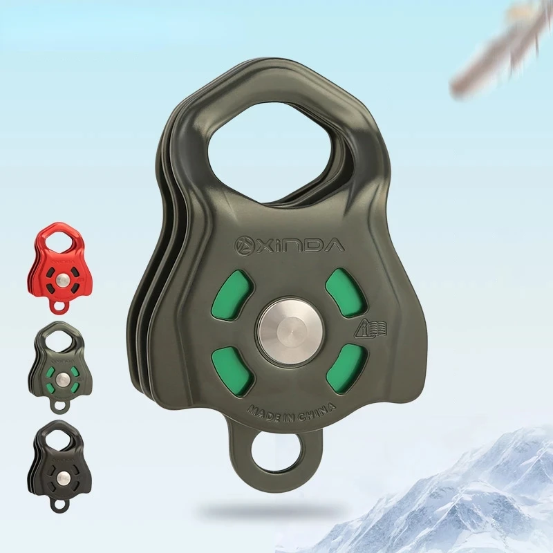 

Outdoor pedal belt double pulley ascender rock climbing pedal belt mountain climber ascending climbing belt equipment