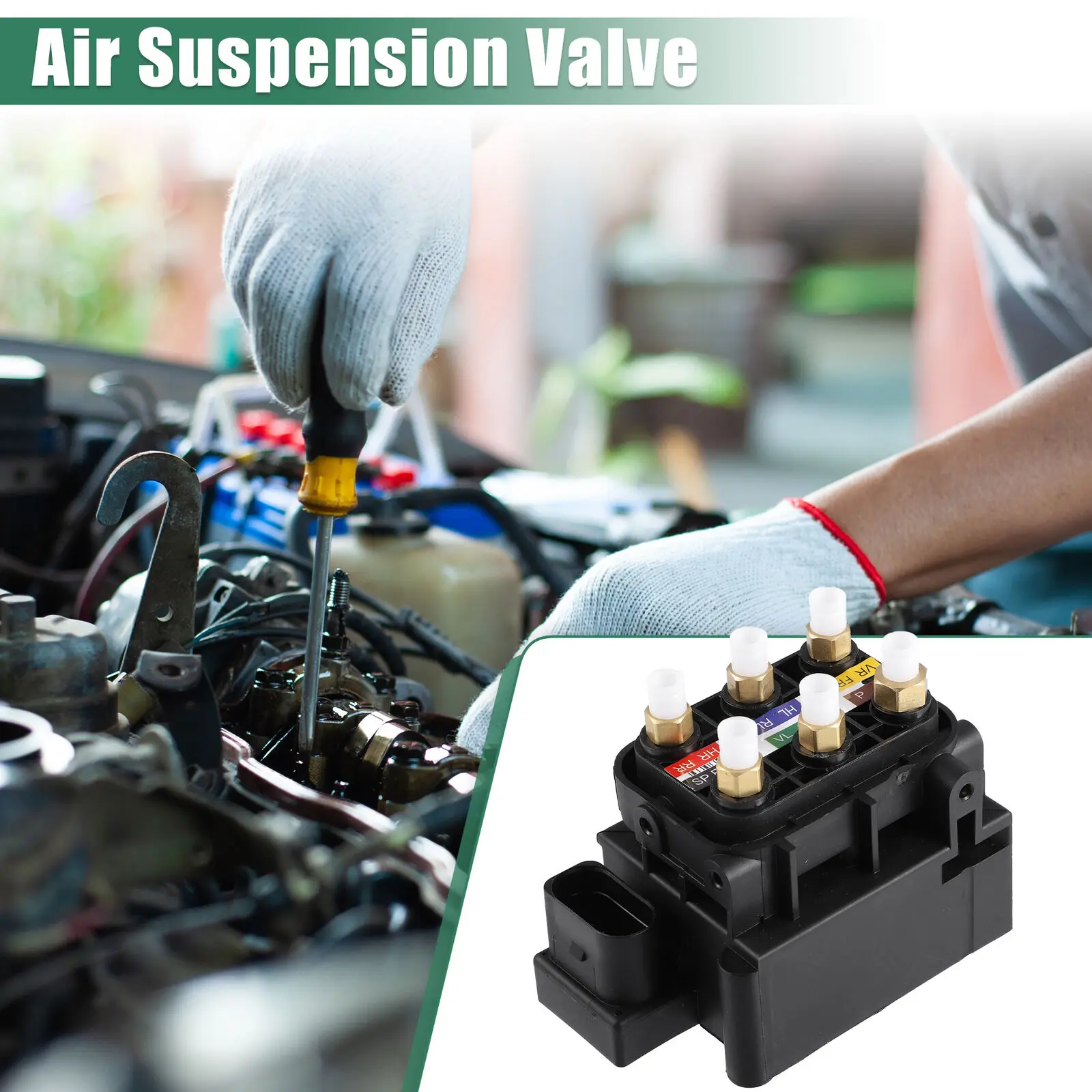 

Air Suspension Pump 2123200358 New Solenoid Valve Block For Mercedes W221 W164, GL X164, RW251 A2513200058 1643201204 1643200904