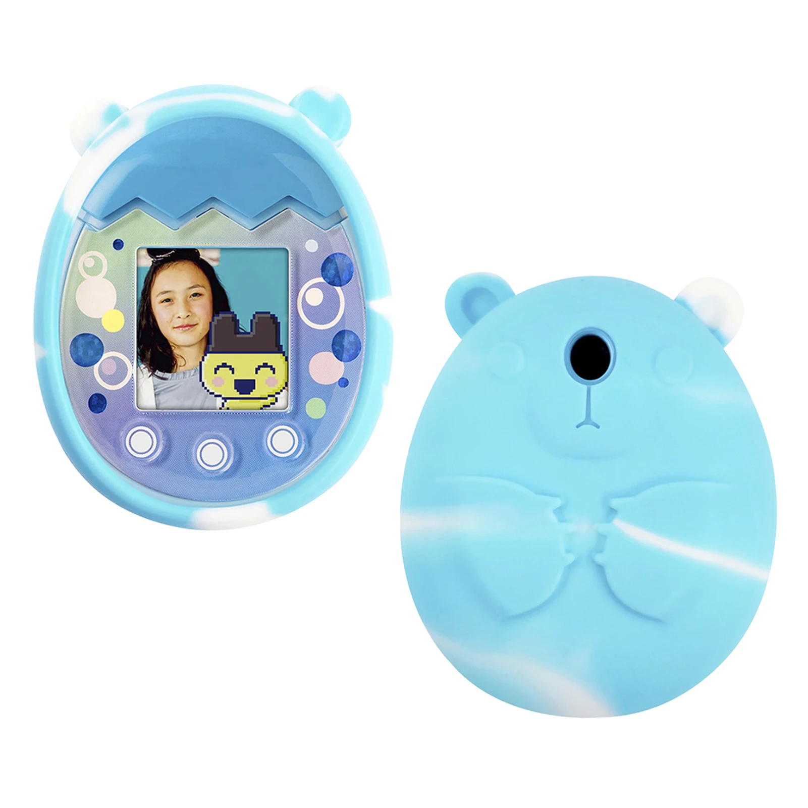 

Силиконовый чехол, защитный чехол для экрана для tamagotchi Pix, защитный чехол для игрового автомата с ремешком, подарок для детей на день рождени...