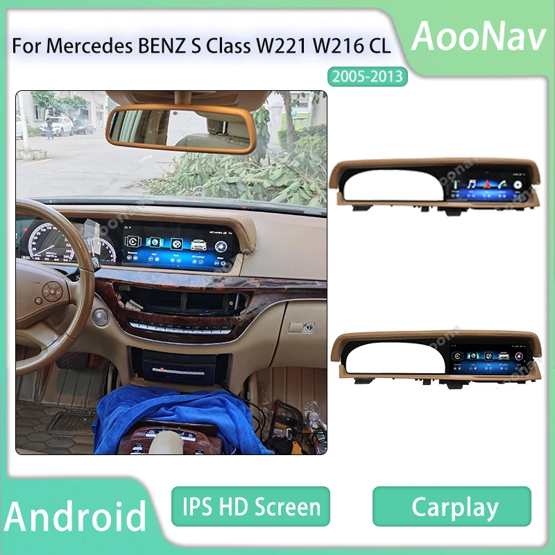 

Car Radio 2 Din Android For Mercedes BENZ S Class W221 W216 CL 2005-2013 Automotive multimedia GPS Navigation Audio Player