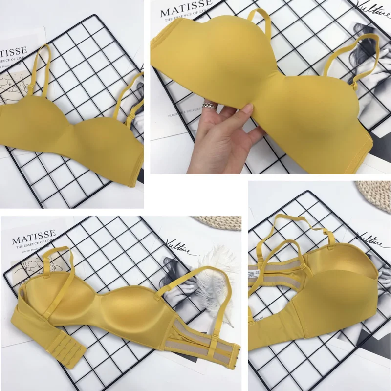 Бюстгальтер Hikigawa бесшовный без бретелек с эффектом пуш-ап | Женская одежда