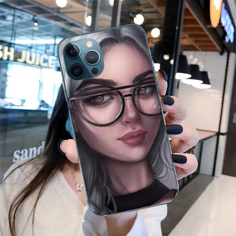 Модный чехол для телефона в арабском стиле с вуалью девушек Iphone 11 12 13 Pro Max 5s 6s 7 8 Plus