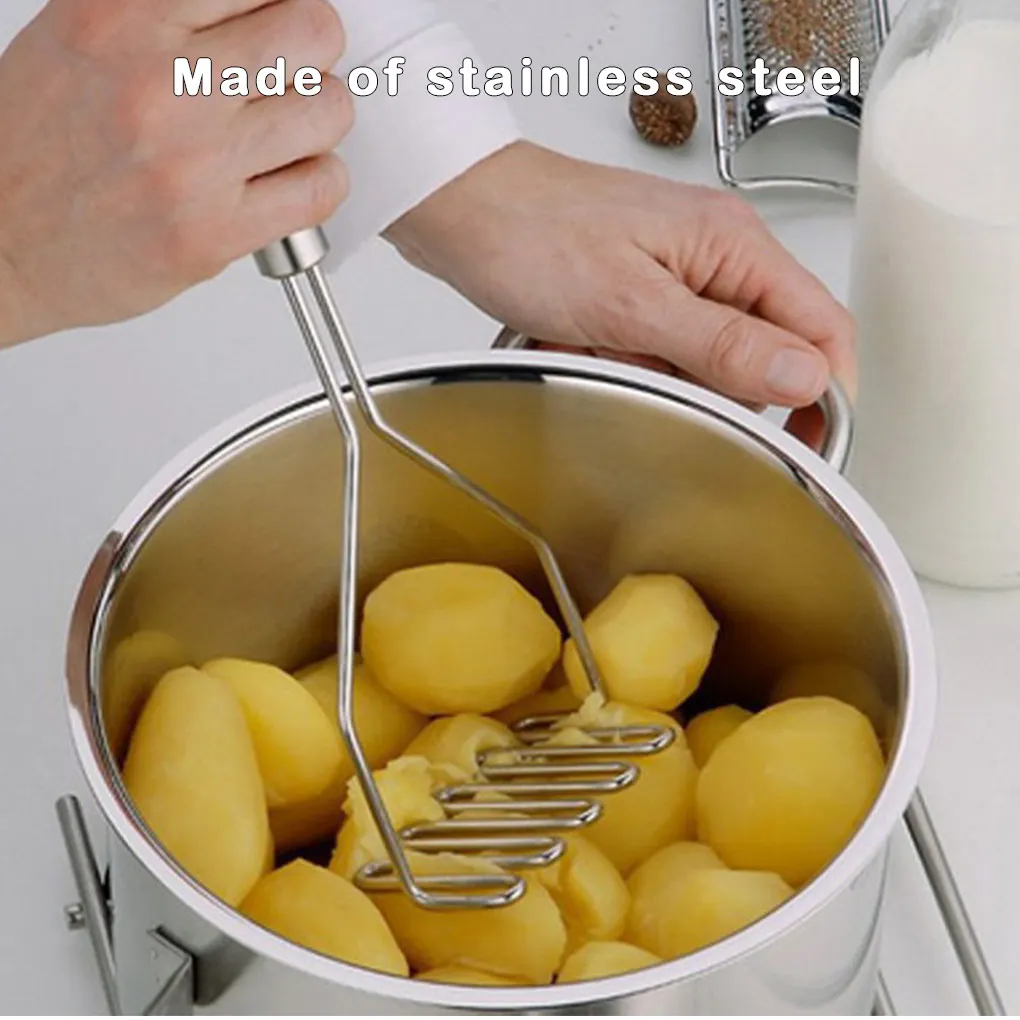 

Stainless Steel Potato Masher Practical Kitchen Gadgets Potato Ricer Press