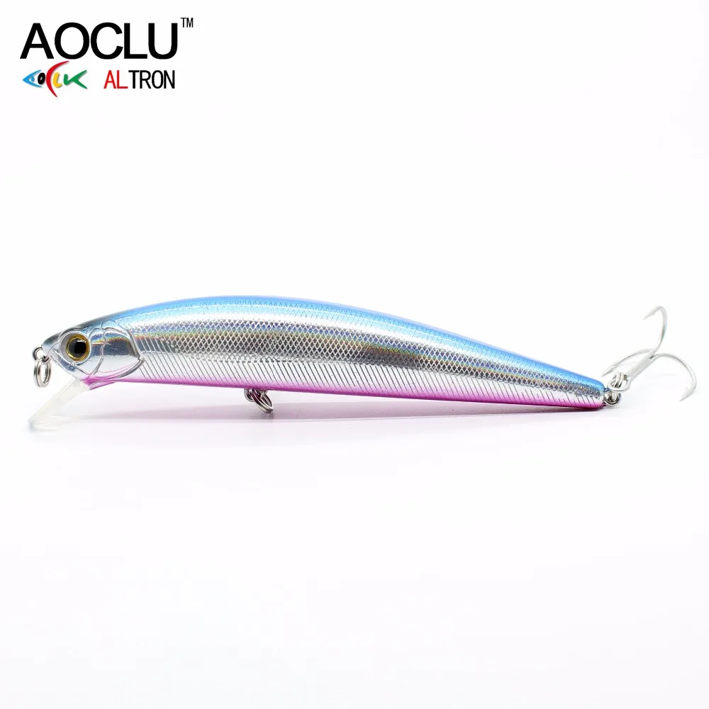 

AOCLU wobblers Super Quality 5 Colors 11cm 23g Hard Bait Minnow Crank Fishing lures Bass Fresh Salt water 4# VMC hooks
