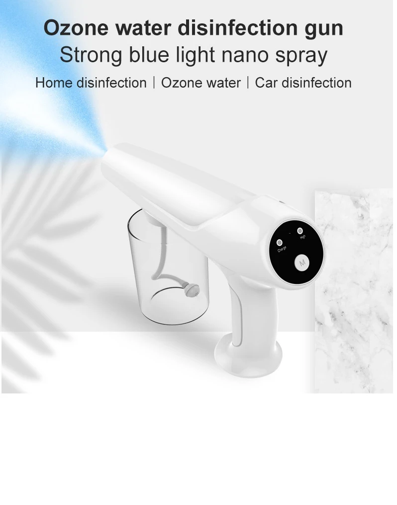 Озоновый нано-распылитель воды Type-c паровой очиститель воздуха УФ-синий
