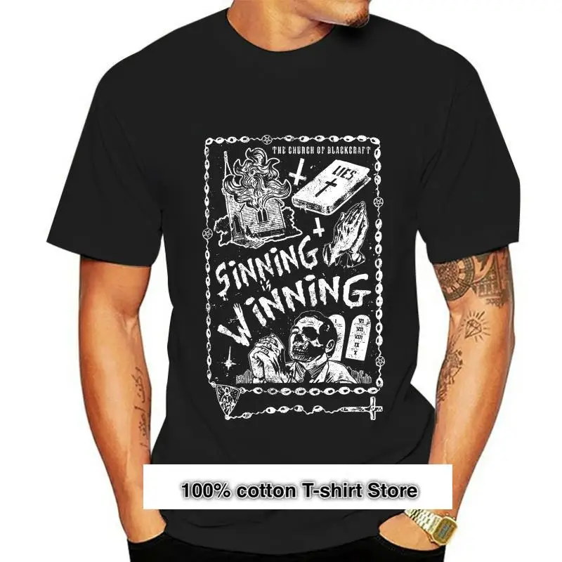 

Camiseta de la церковь blackcraft sinning is winning