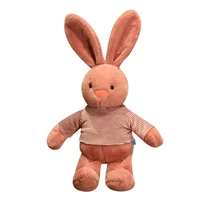 hot super soft animals plush rabbit with t shirt dolls plush rabbit toys children huggable pillow for kids gifts