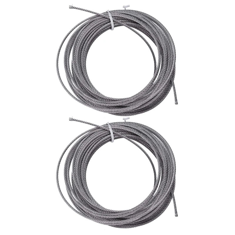 

2 шт. шлифовальный станок, 10 м X 2 мм, кабель из нержавеющей стали, серый