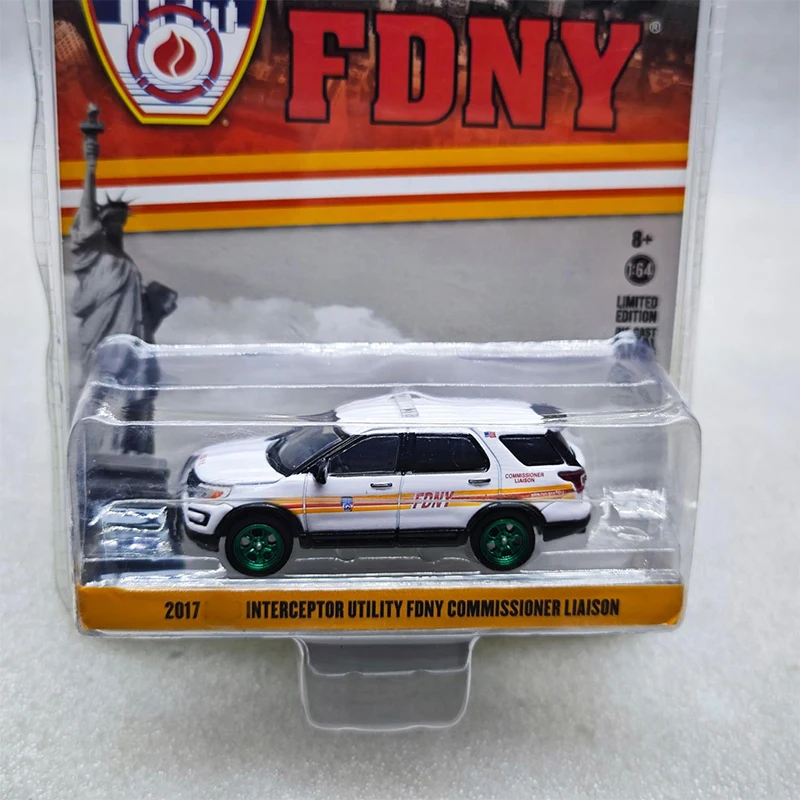 Greenlight 1:64 2017 детективная полицейская машина FDNY пожарная служба серия Green Machine