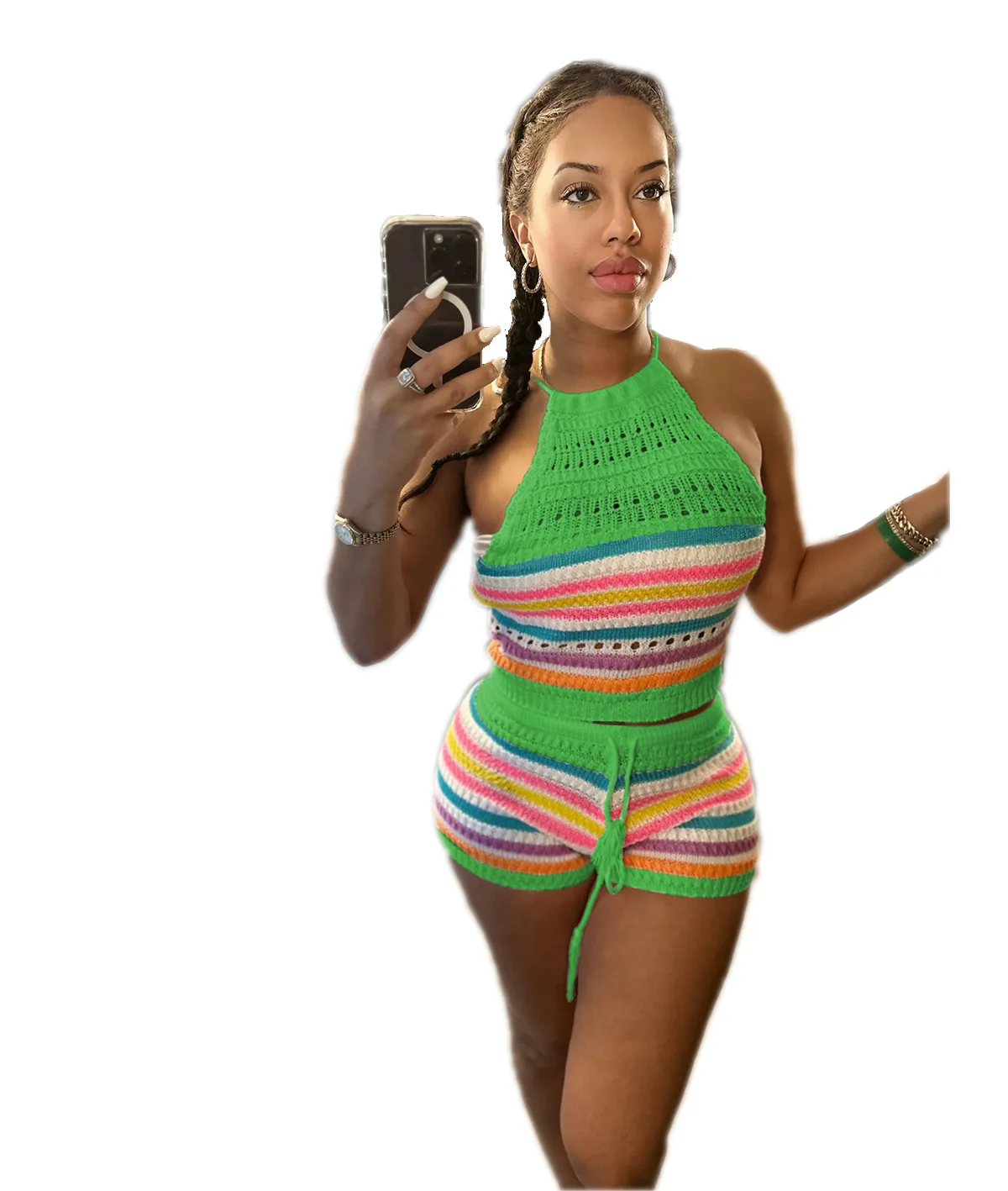 EINYOO Zevity Women's New Sexy Sweater Backless Knitting Top Fashion Sports Party Rompers Wrap Hip Pants Two Piece Sets Traf Y2K