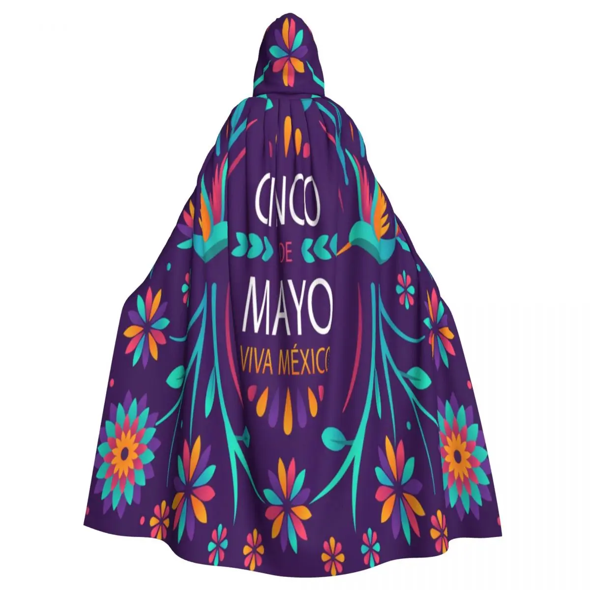 

Hooded Cloak Unisex Cloak with Hood Cinco De Mayo Mexican Background Cloak Vampire Witch Cape Cosplay Costume