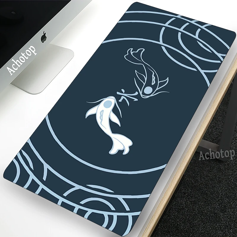 

Blue fish 900x400mm Cute Large Gaming Mouse Pad XXL Computer Gamer Keyboard Mouse Mat Desk Mousepad for PC Desk Pad Kawaii