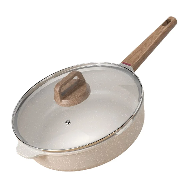 

Многофункциональная каменная антипригарная сковорода Maifan для домашнего приготовления, минимизирует дым и масло, подходит для газовой и индукционной плиты