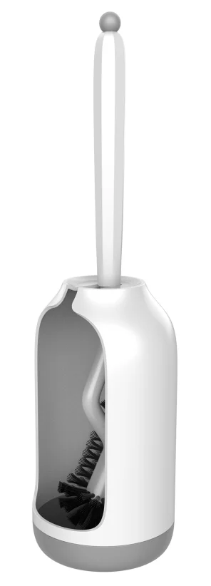 

Toilet Scrubber Brush Holder Bathroom Bowl Brushes Compact Cleaner No Dead Ends