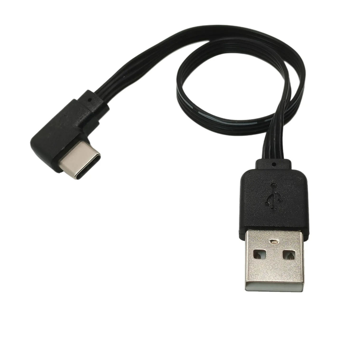 Мягкий короткий кабель USB типа C длиной 0 1 м 2 3 5 прямой угол 90 градусов
