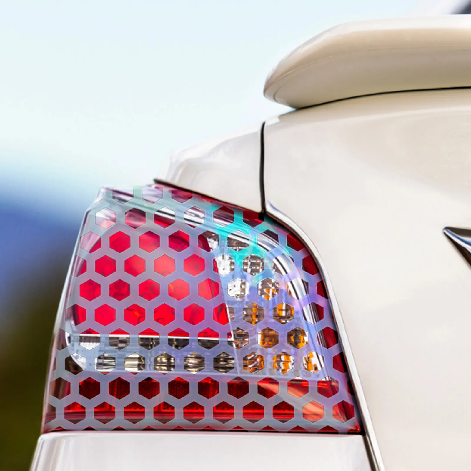 

Honeycomb Car Sticker Cut-out Hollow Auto Lamp Film Grid Side Shield Headlamp Taillight Film Decals Car Wrap Sticker
