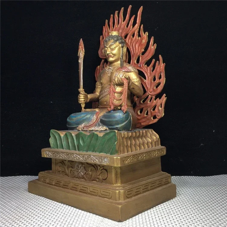 Китайский буддизм Бронзовая картина Япония Фудо Мио-о Статуя Будды Акаланэты