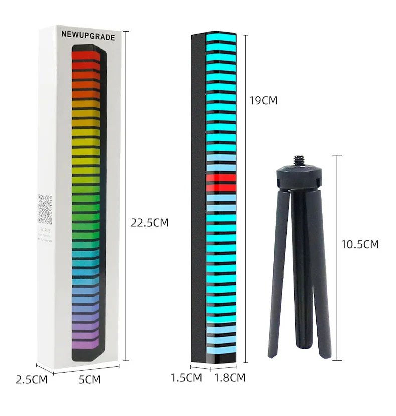 

1 шт., светодиодный RGB-светильник с управлением музыкой