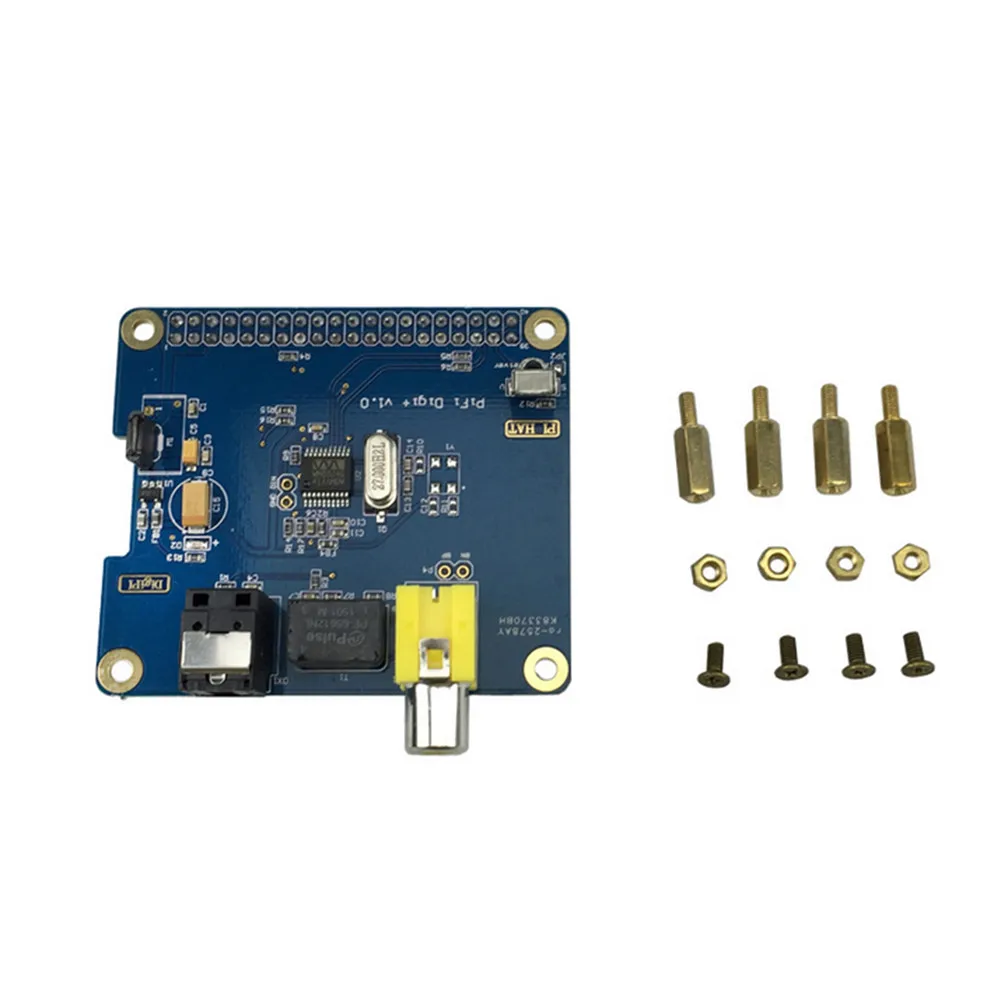 

Плата расширения HiFi DiGi + Digita I2S SPDIF волоконно-коаксиальная цифровая звуковая карта декодирование платы кодировщик для Raspberry Pi 4B/3B