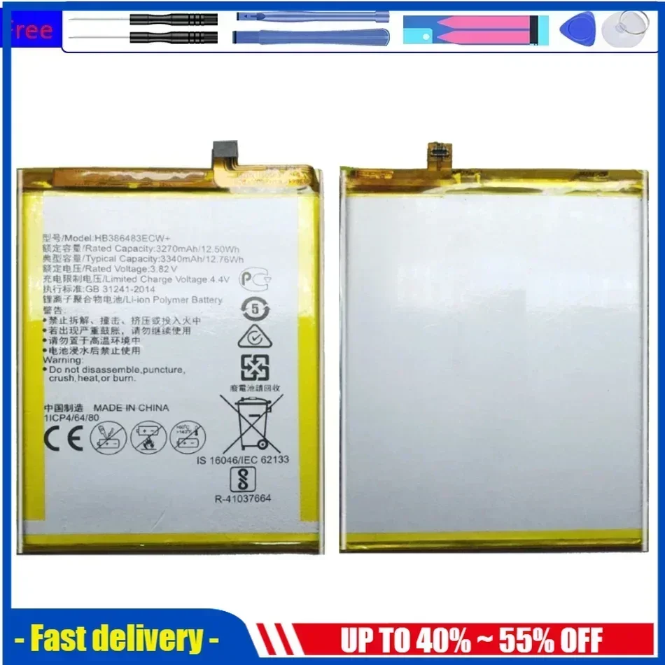 HB 386483 ECW + 3340 мАч аккумуляторы для мобильных телефонов Huawei Maimang 5 Honor 6X G9 plus GR5 2017