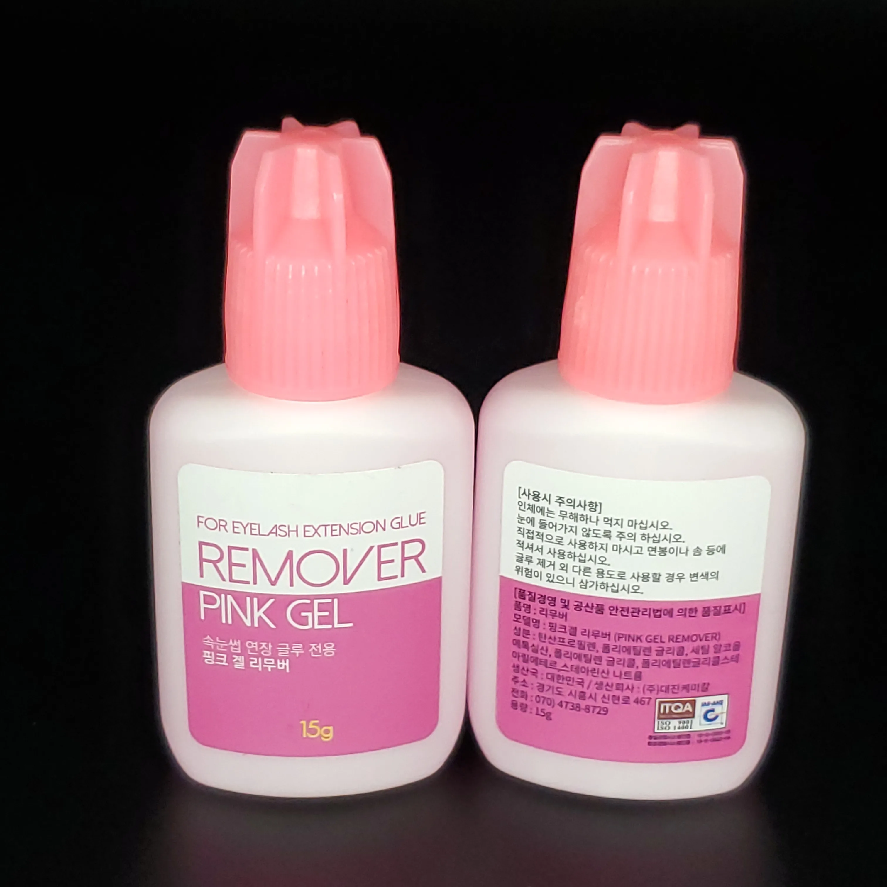 Корейская леди розовый 15 мл Профессиональный гель для снятия клея ресниц