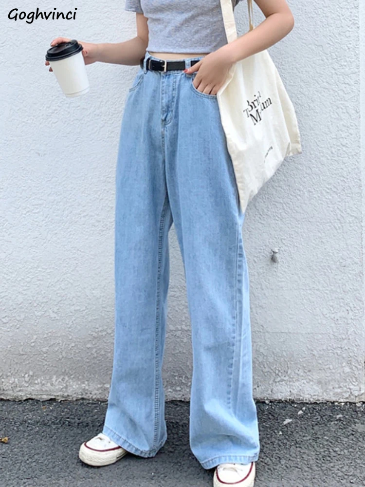 

Джинсы-Багги женские повседневные с завышенной талией, уличная одежда, тонкие Универсальные однотонные винтажные удобные в стиле ольччан Х...