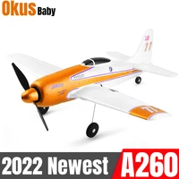 2022 newest xk a260 rc airplane 4ch f8f epp 6 axis stability rc airplane foam air toy plane 3d6g system 384mm wingspan kit