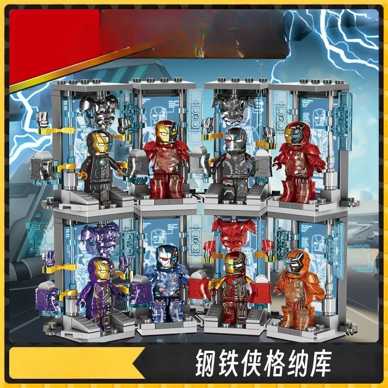 Строительные блоки Marvel Мстители Железный человек MK7 Gnaku сборные игрушки