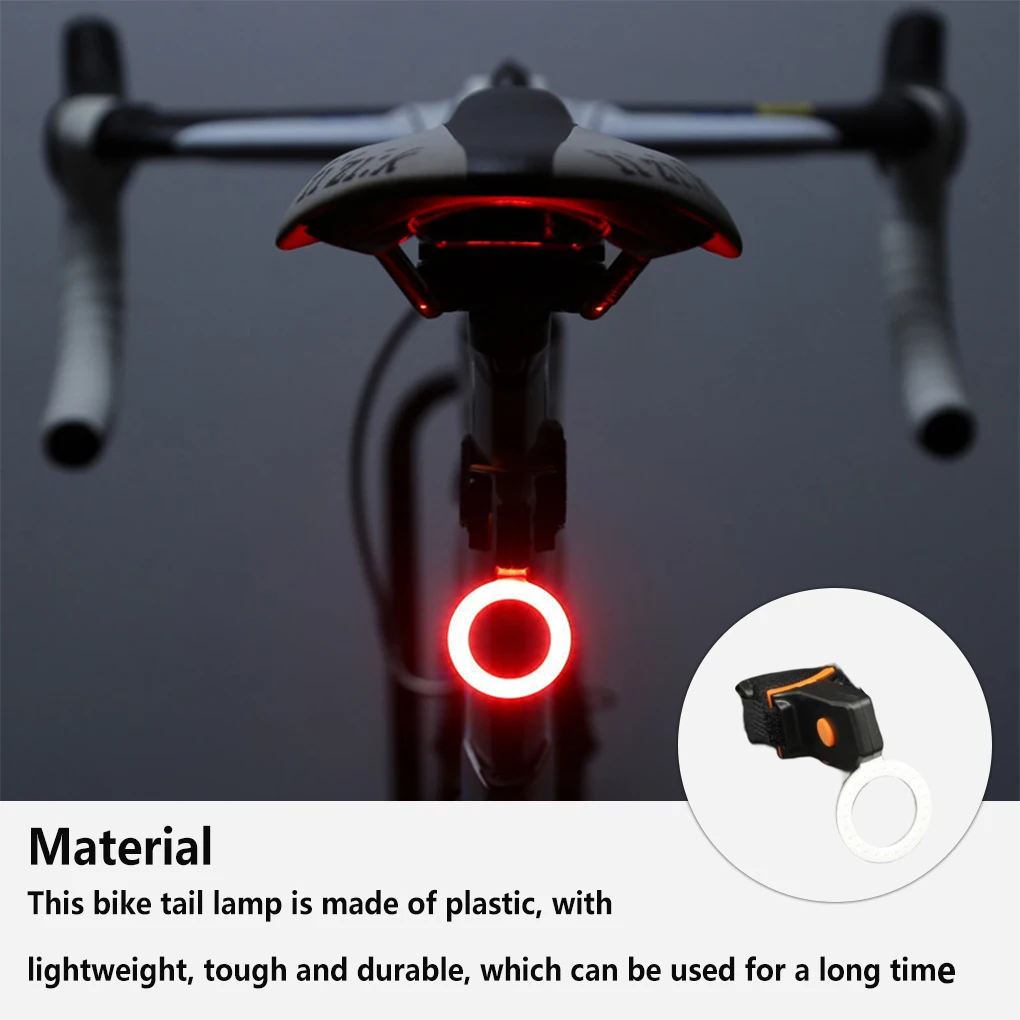 

Задний фонарь для велосипеда, USB зарядка, водонепроницаемая лампа для езды на велосипеде, 5 режимов, осветительный прибор, задние фонари, круглый