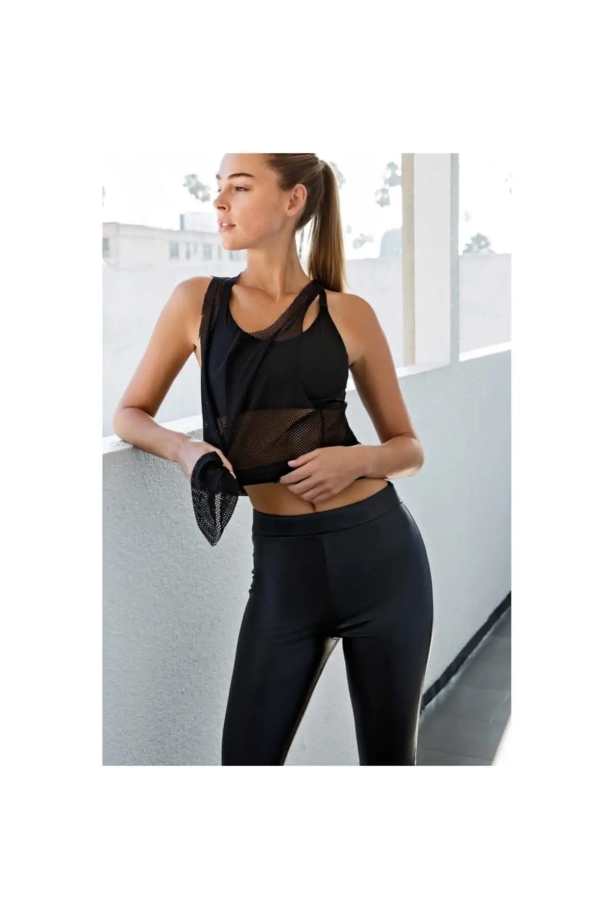 

Women's Leggings Yoga Pants Faux Leather Black Sports Leggings Single Bottom Summer High Quality Light New Leggings