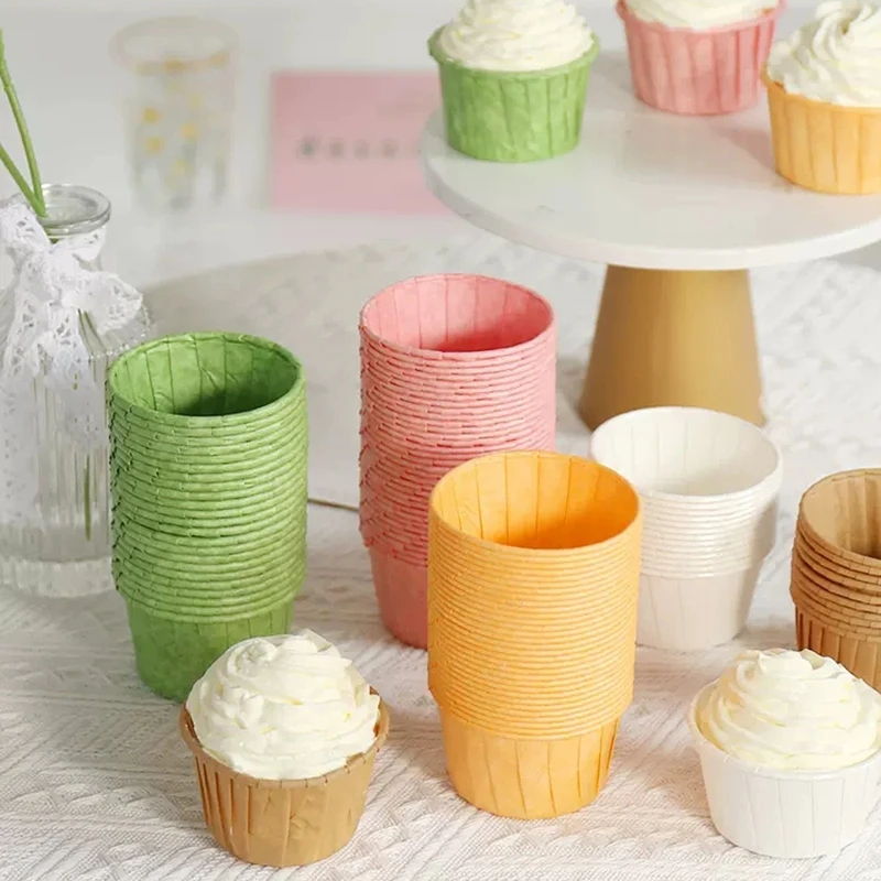 

30/50pcs Cake Baking Paper Cup Bakeware Cupcake Mold Home Baking Decor Tools Eco Dessert Tray Kitchen Gadgets Accessories